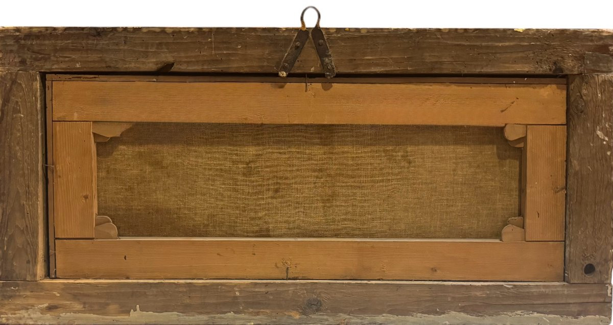 Pendant Of Ancient Oil Paintings On Canvas “allegorical/mythological Scenes”-photo-8