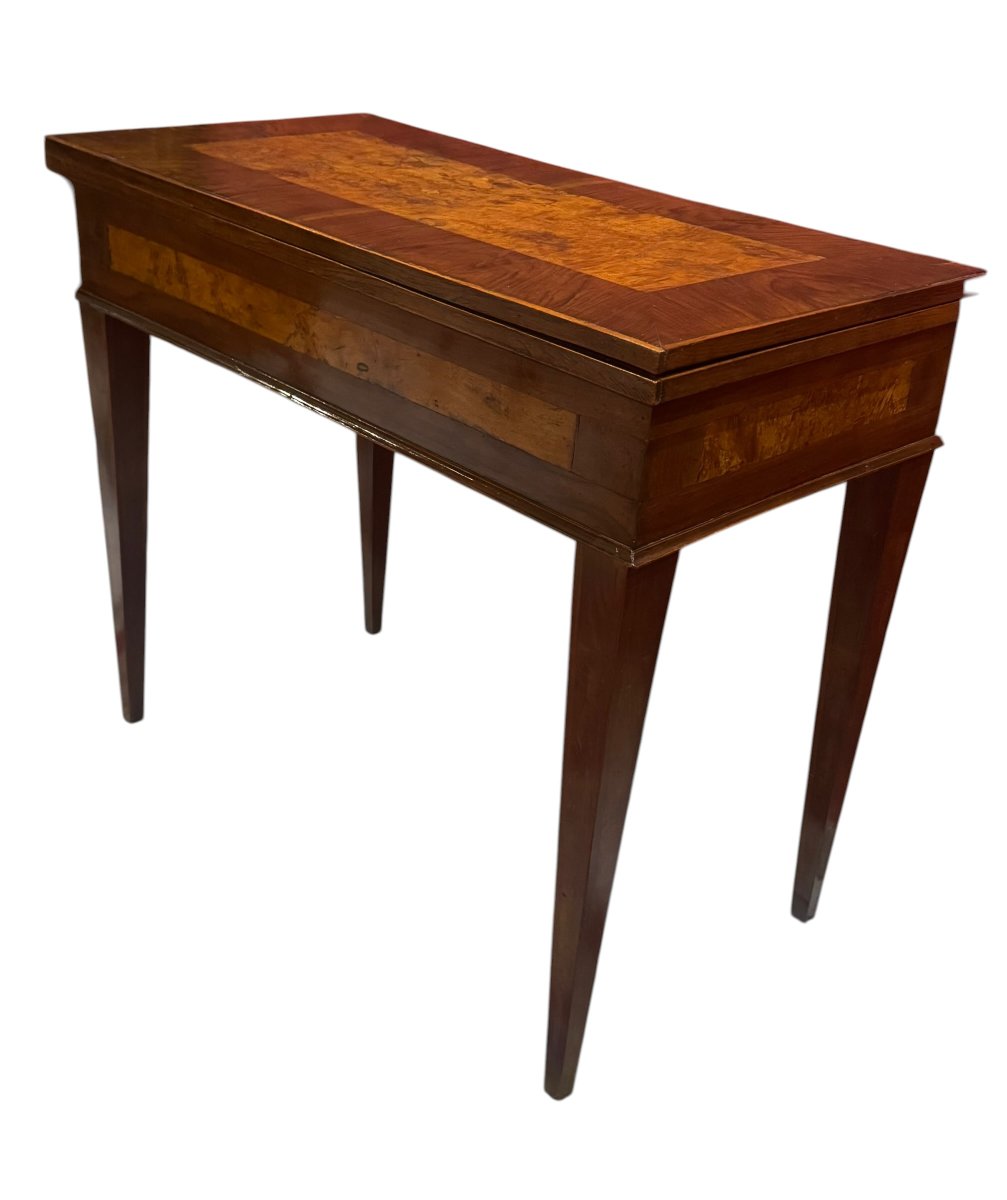 Inlaid “book-shaped” Gaming Table – Lombardy, Late 18th Century-photo-3