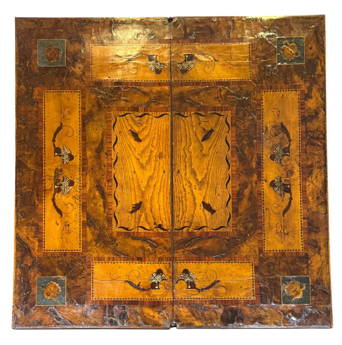 Inlaid “book-shaped” Gaming Table – Lombardy, Late 18th Century-photo-4
