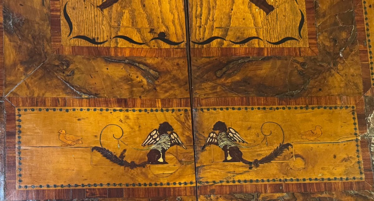 Inlaid “book-shaped” Gaming Table – Lombardy, Late 18th Century-photo-3