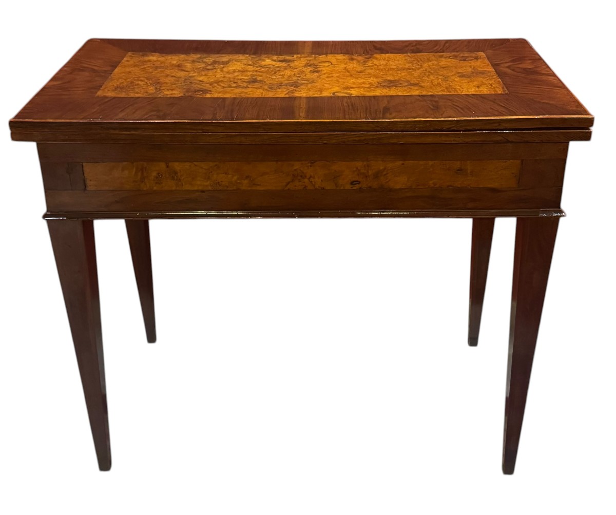 Inlaid “book-shaped” Gaming Table – Lombardy, Late 18th Century