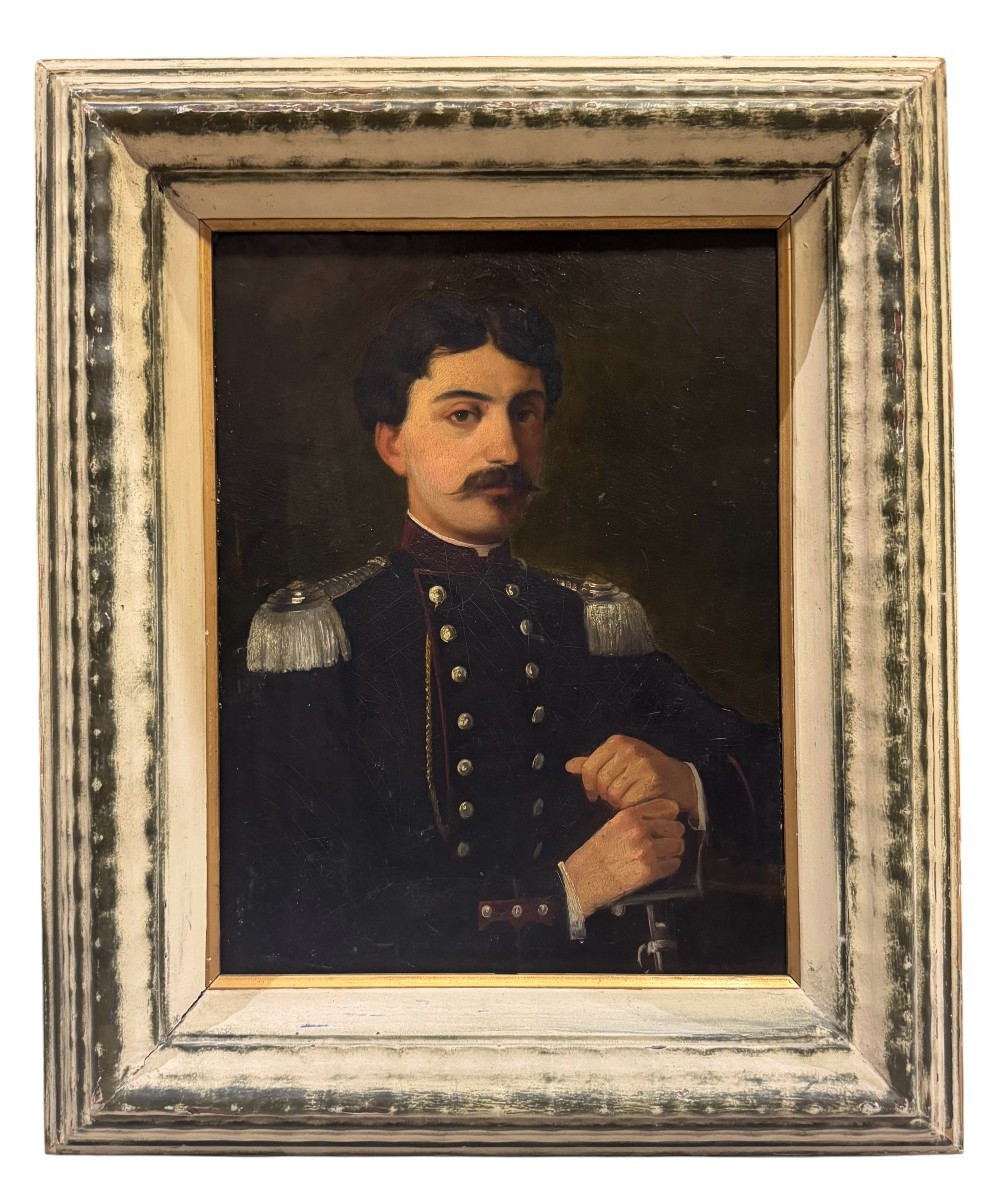Portrait Of An Officer – 19th-century Lombard School – Painting