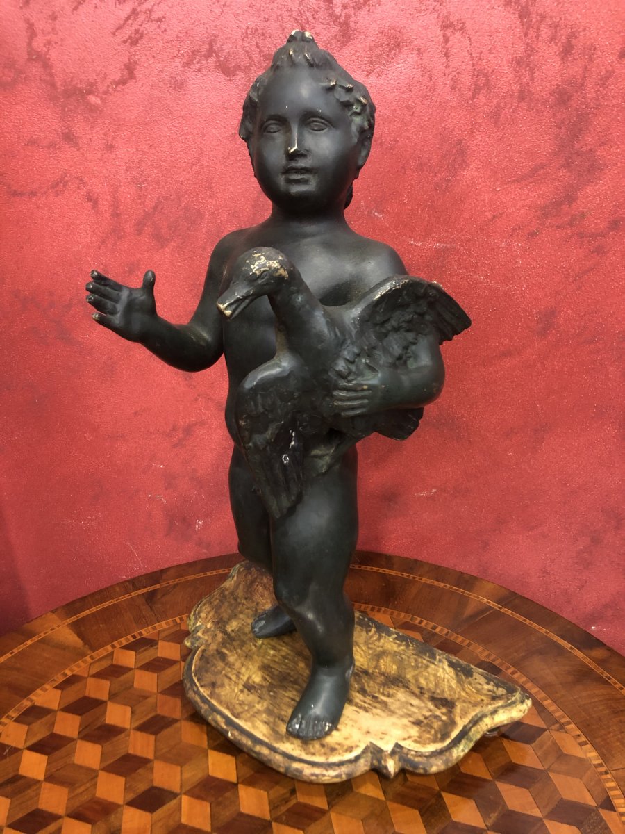 Paire d'Enfants En Bronze-photo-3