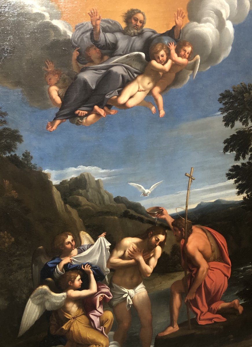 Oil Painting  "baptism Of Jesus"-photo-2