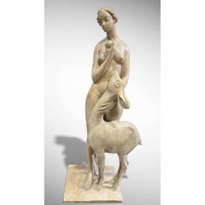 Guido Cacciapuoti - "faunessa With Roe Deer"