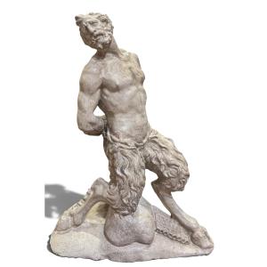 Plaster Statue Of A Faun Or Satyr – "civica Casa Di Lavoro" Workshop In Padua, Prof. Brocch