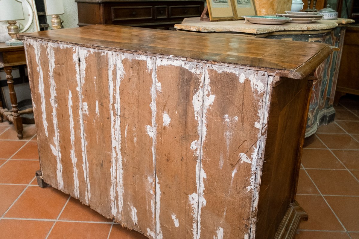 Important Walnut Chest Of Drawers, Tuscany, Mid-17th Century-photo-7