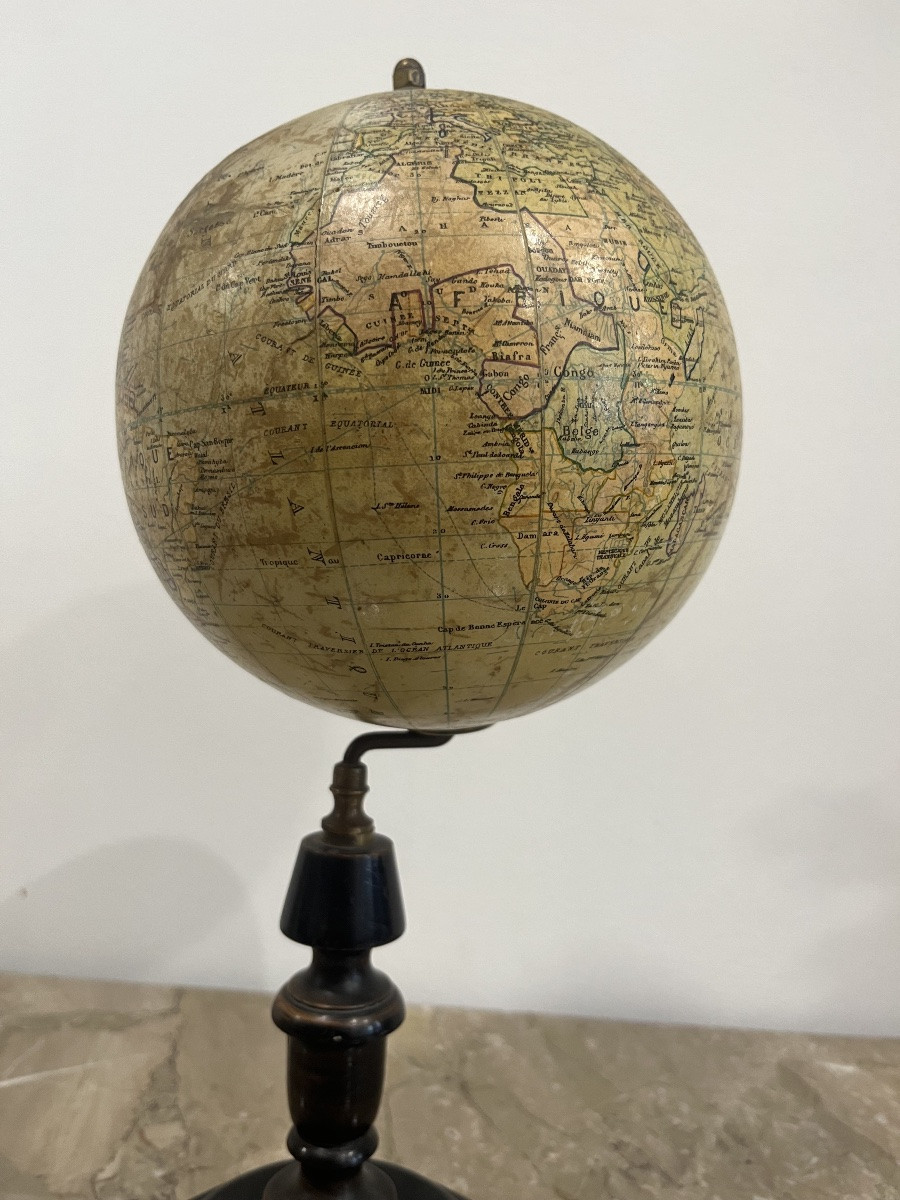 Globe By J. Lebegue & C., Paris, Circa 1900-photo-2