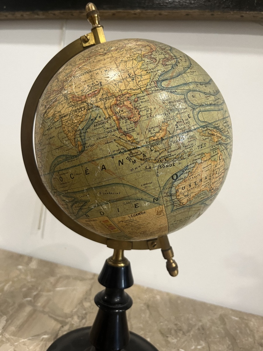Globe de la fin du XIXe/début du XXe siècle-photo-4