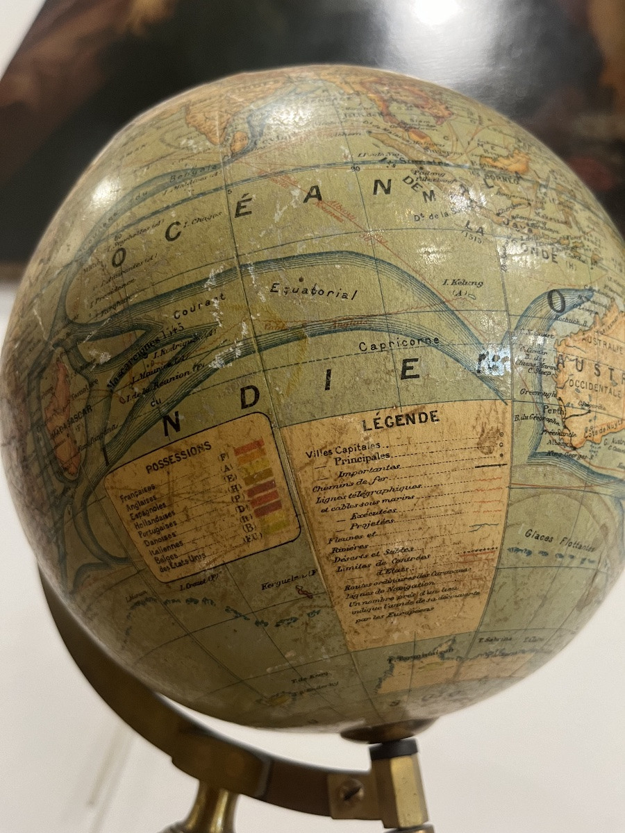 Globe de la fin du XIXe/début du XXe siècle-photo-7