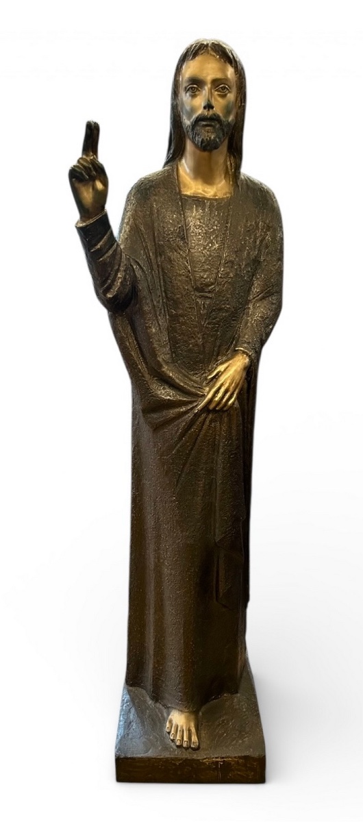 Christ Blessing Bronze Sculpture