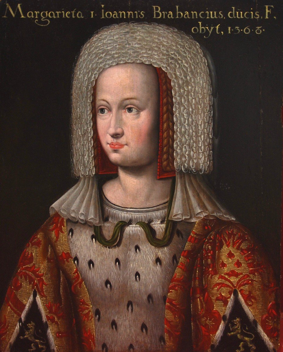 'Portrait de Margherita Brabante' huile sur panneau, début du XVIe siècle