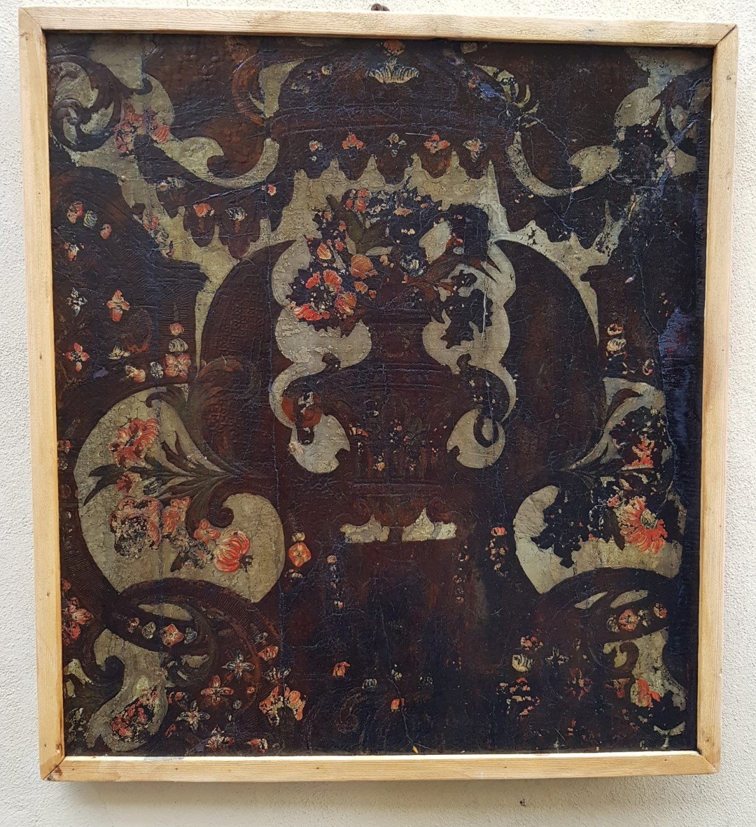 Paire De Panneaux Décoratifs En Cuir Repoussé Et Peint, Cordoue, Fin XVIIe Siècle.-photo-3