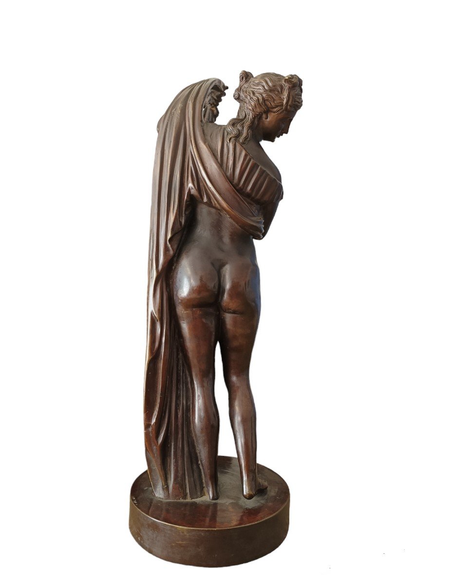 Bronze Sculpture Depicting Venus Callipygia. XIXth Century,-photo-4