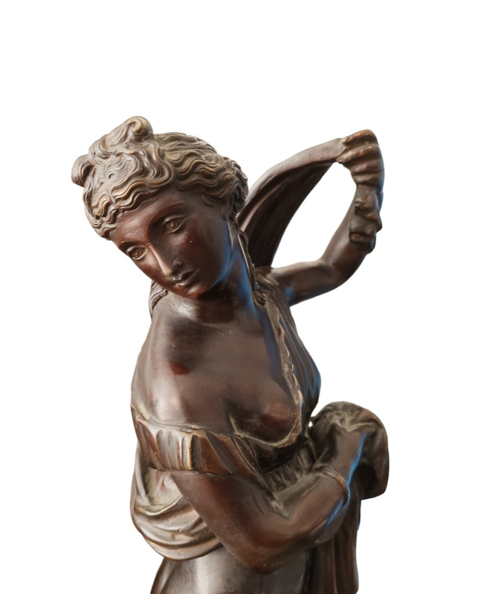 Bronze Sculpture Depicting Venus Callipygia. XIXth Century,-photo-1
