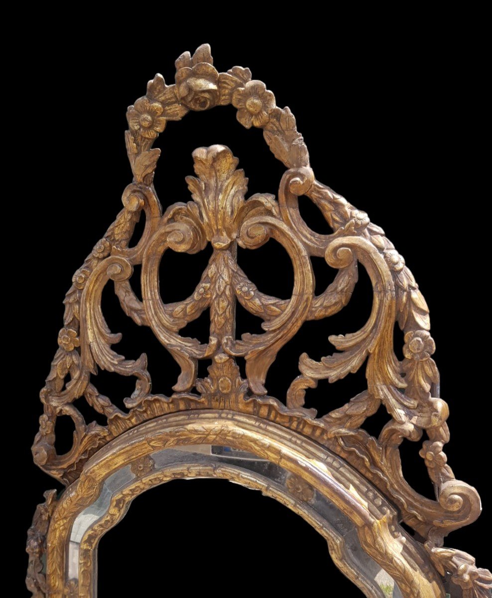 Mecca Silver Carved Wooden Mirror .piedmont,18th Century.-photo-2