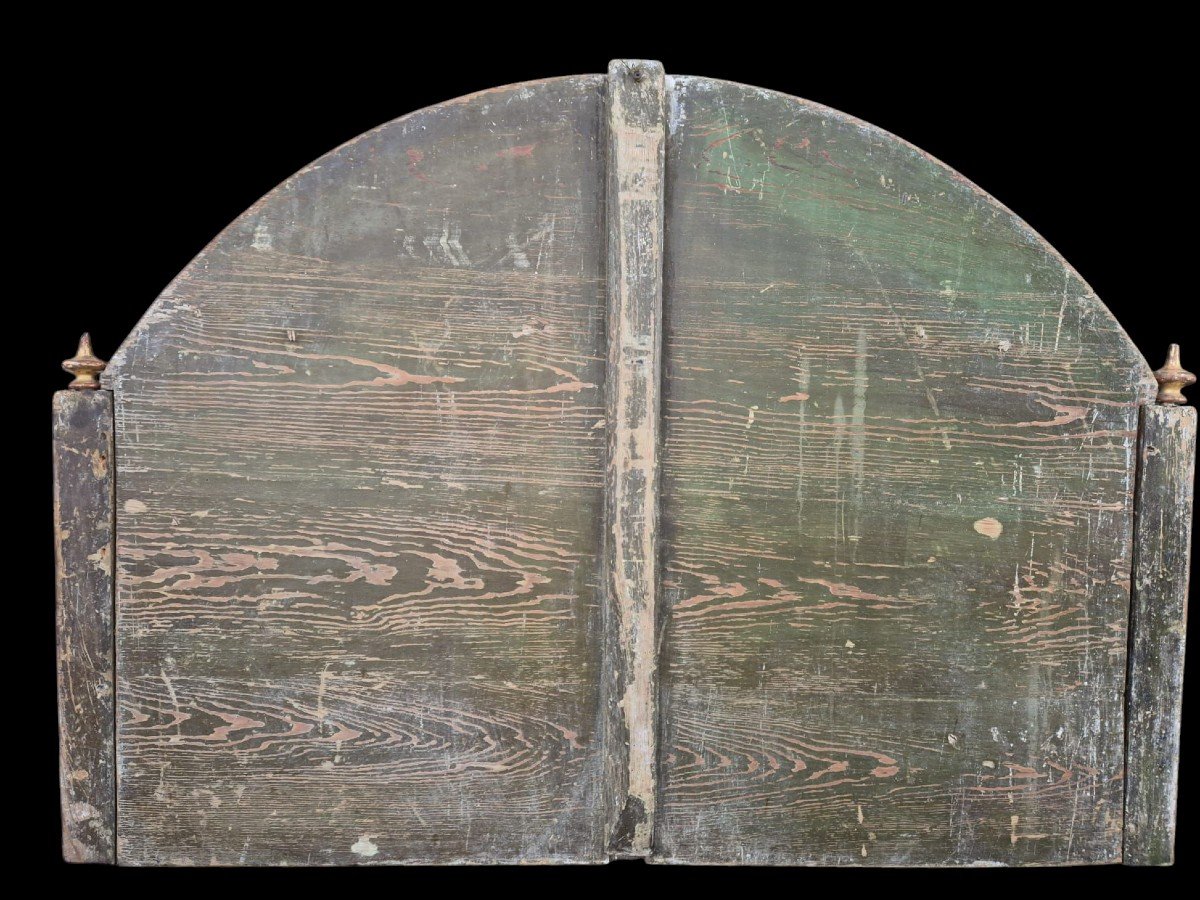 Panneau En Bois Laqué. Piémont, XVIIIe Siècle.-photo-1