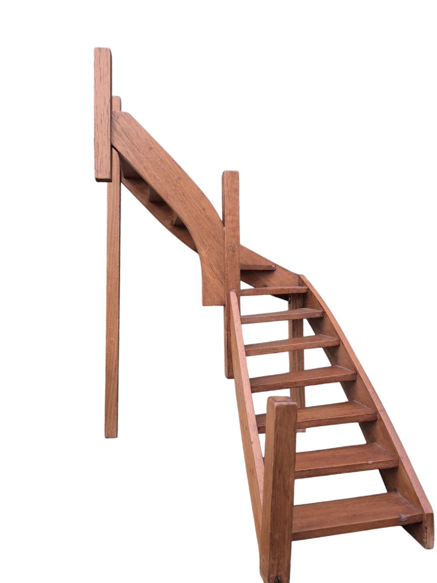 Maquette d'Escaliers en bois.début Du 20e Siècle.-photo-3