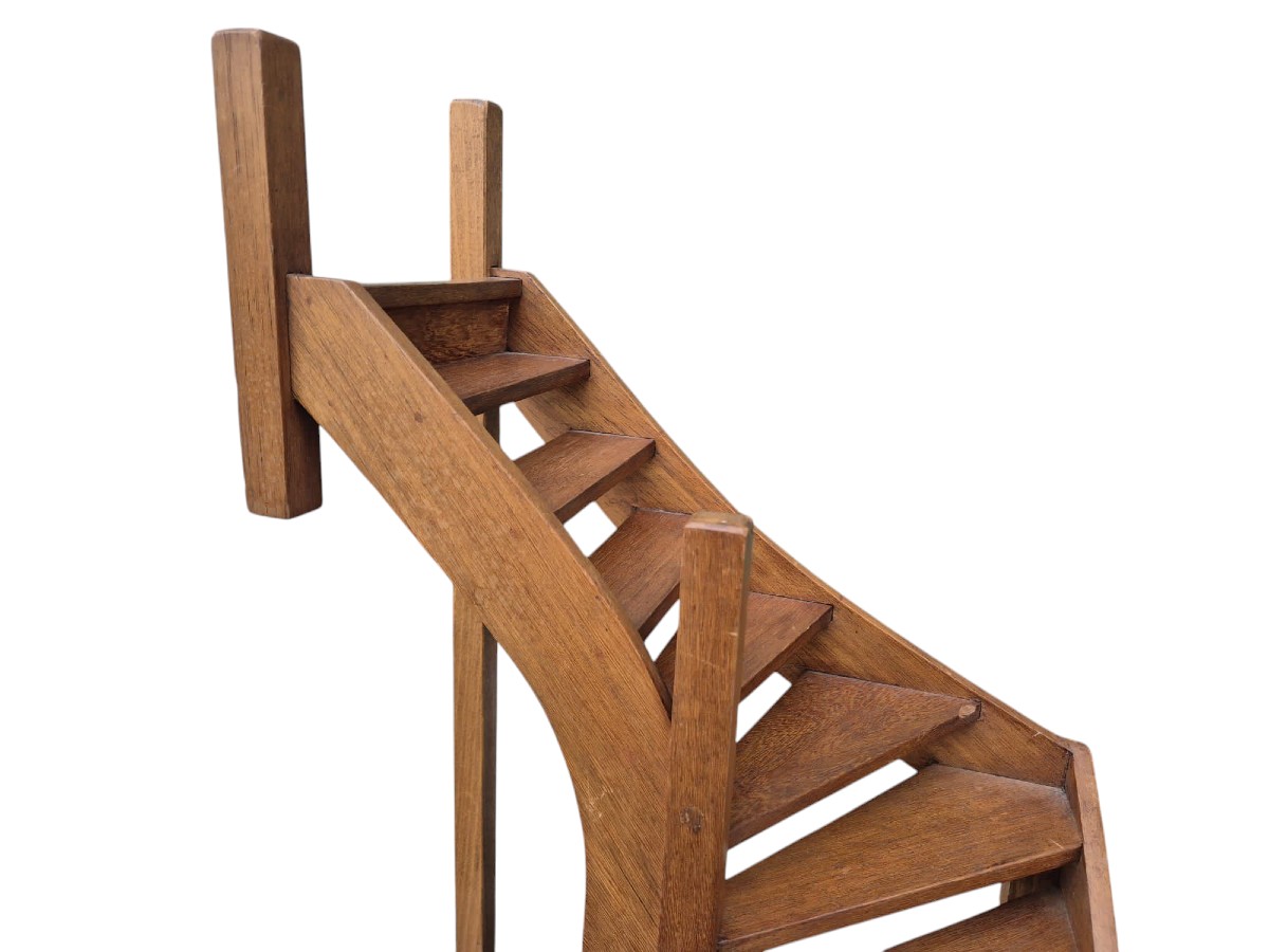Maquette d'Escaliers en bois.début Du 20e Siècle.-photo-4