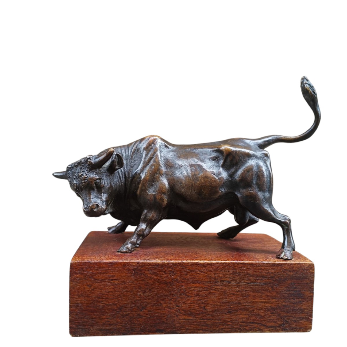 Bronze Sculpture Depicting A Bull. Italy,19th Century.