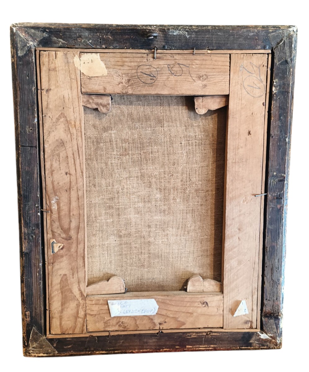 Tableau Représentant Une Petite Fille. Félice Boscaratti (1721-1807).-photo-4