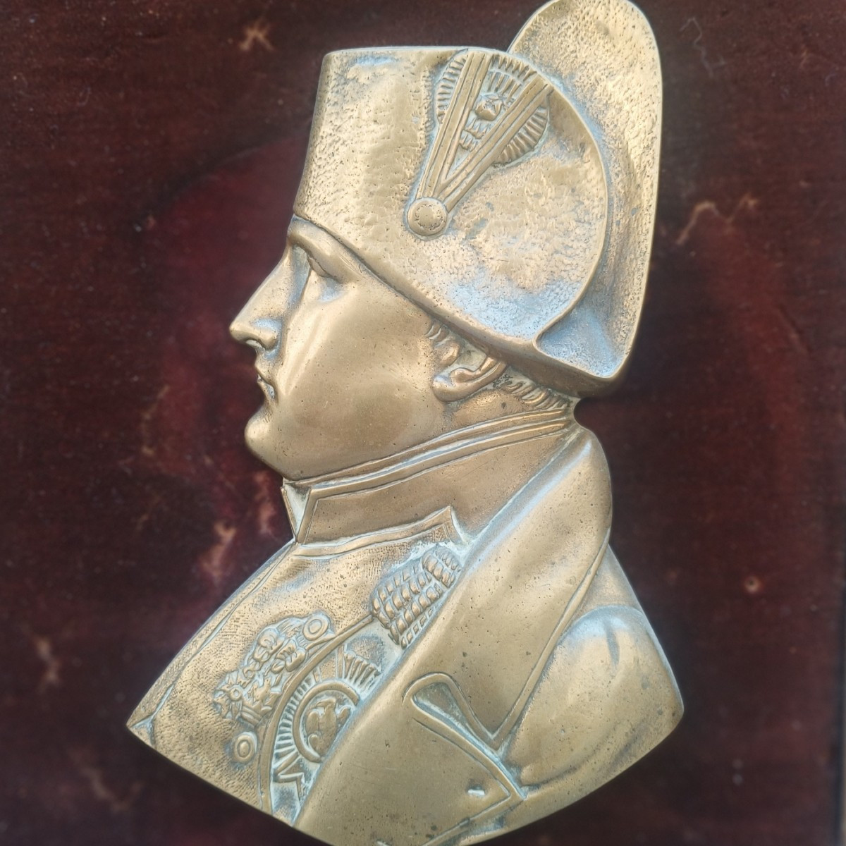 Bronze Plaque Depicting Napoleon. France,19th Century. -photo-2