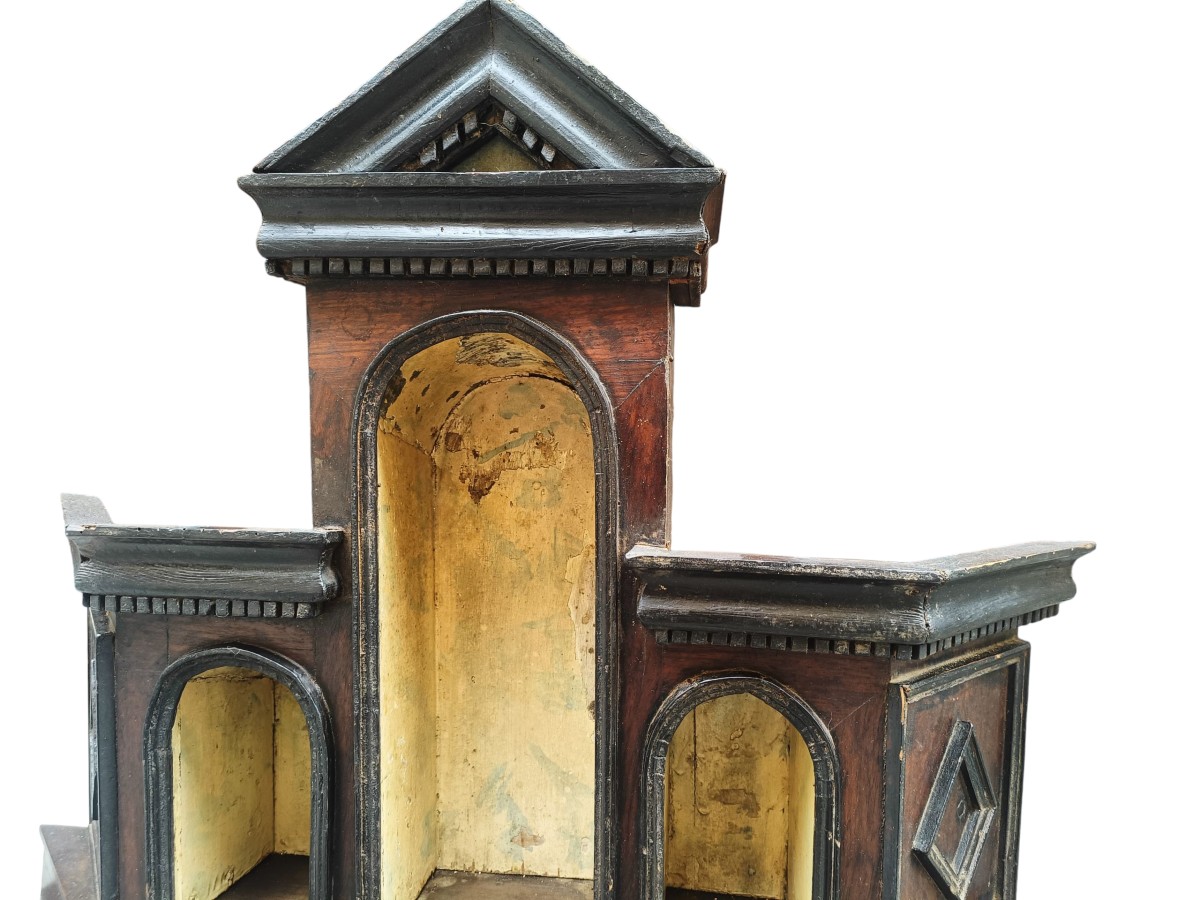 Wooden Architectural Model.italy,early 19th Century.-photo-2