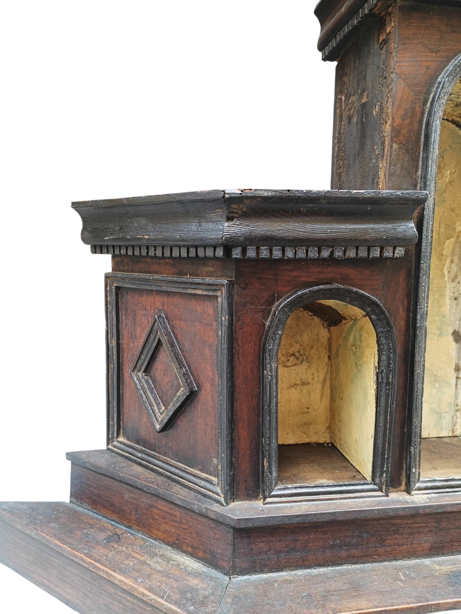 Wooden Architectural Model.italy,early 19th Century.-photo-3