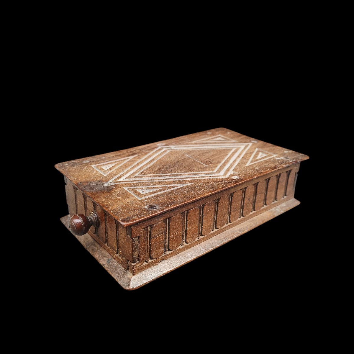Wooden Box. Italy,17th Century.
