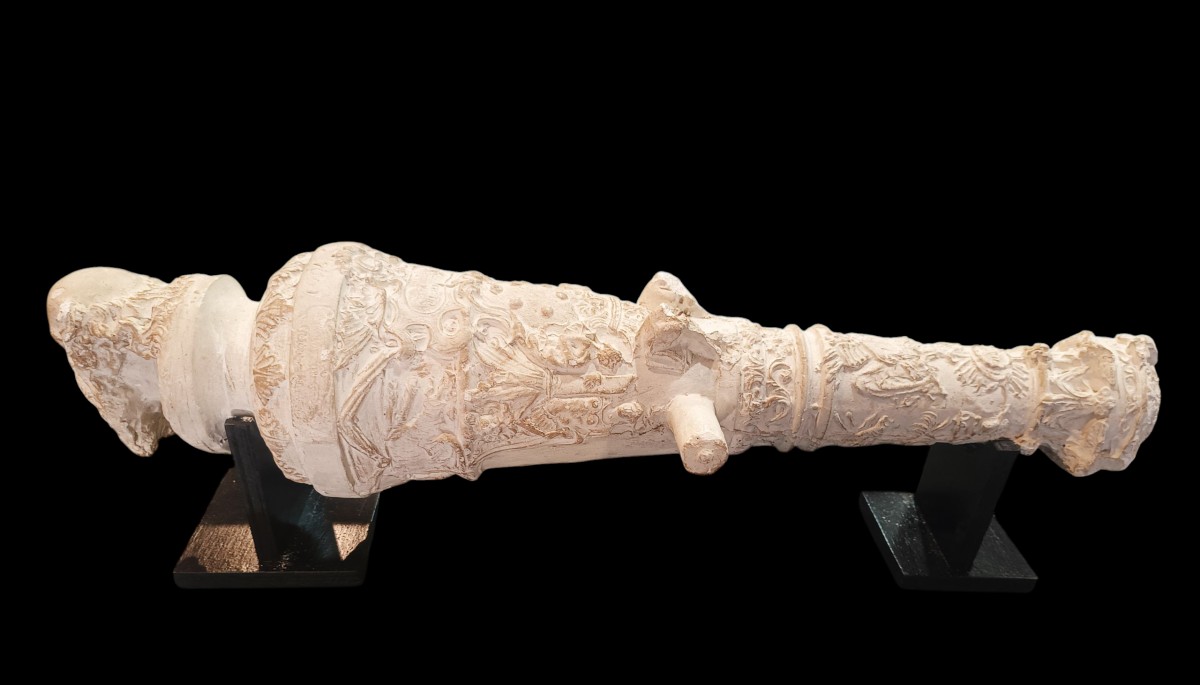 Plaster Cannon Model.italy,late 19th Century.-photo-2