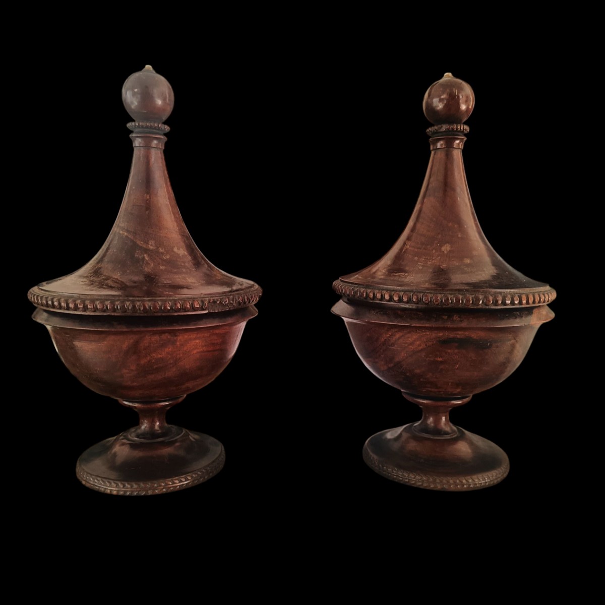 Couple Of Urn -shaped Containers. Europe,19th Century.