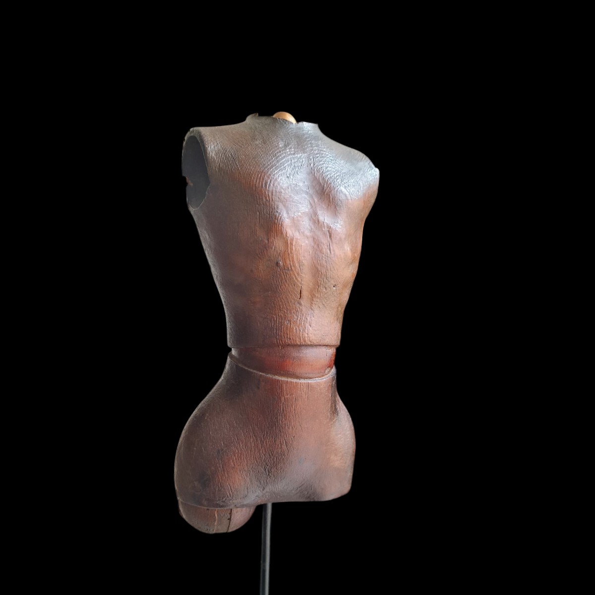Bust Of Wooden Artist Mannequin.19th Century.-photo-2