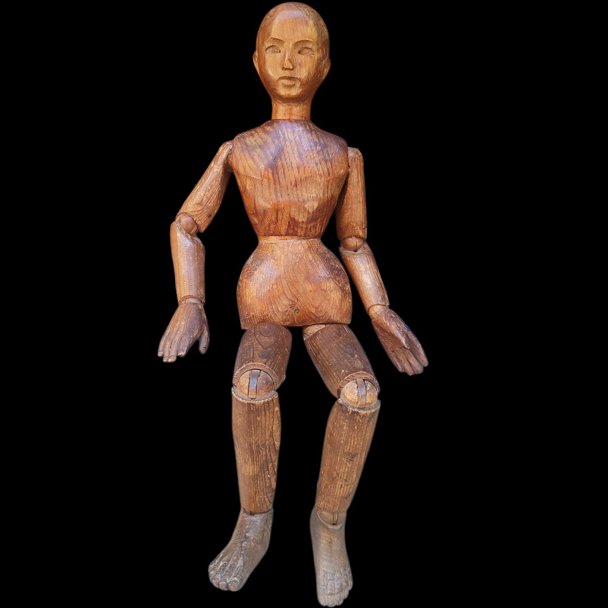 Mannequin d'artiste en bois. 19ème siècle.