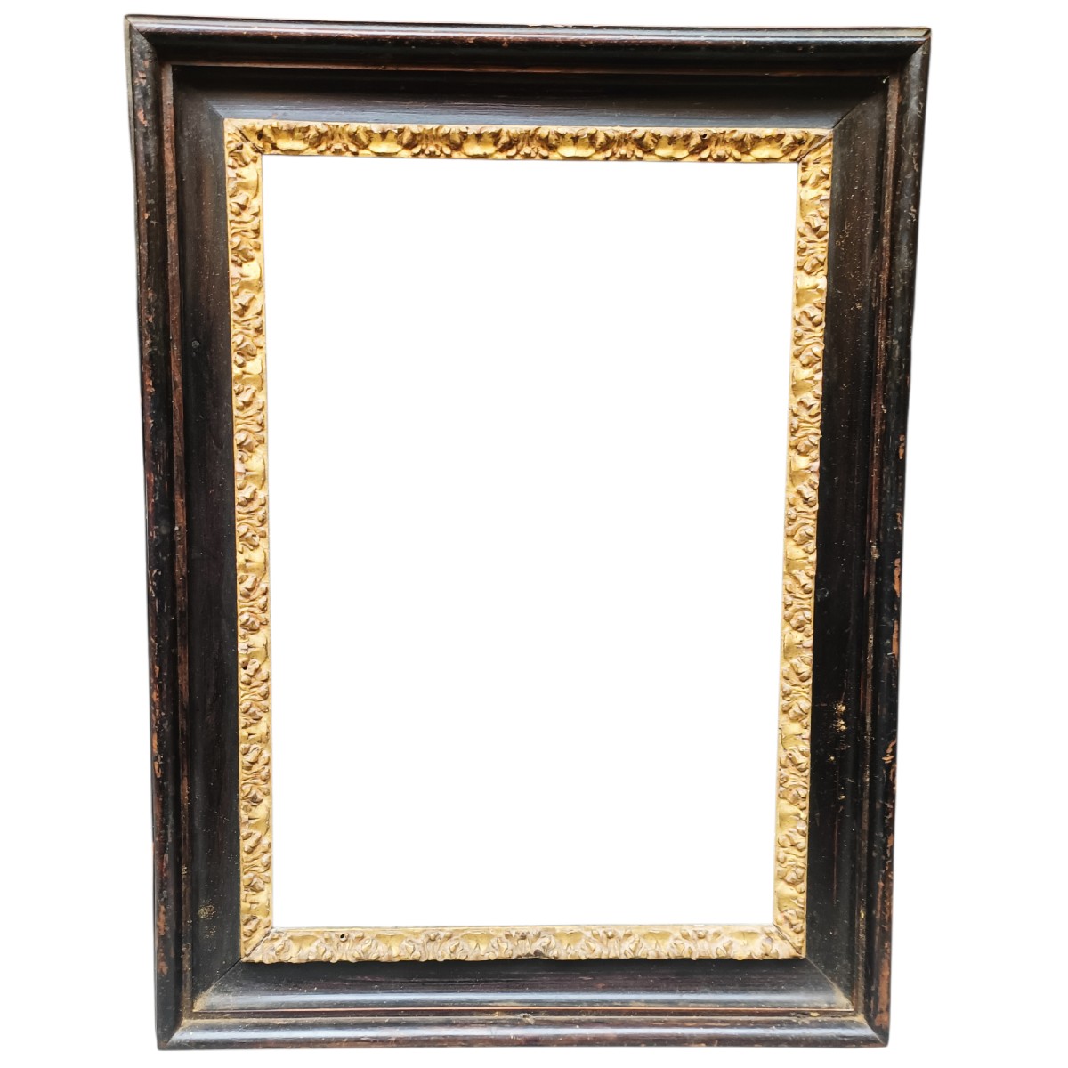 Cadre en bois noirci. Rome, XVIIIe siècle.