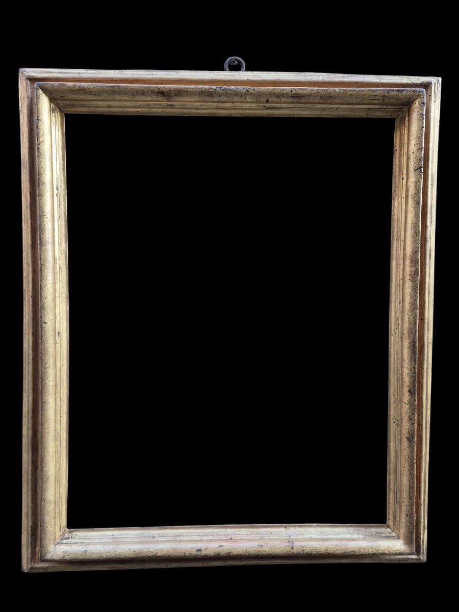 Gilded And Lacquered Wooden Frame. Tuscany,17th Century.