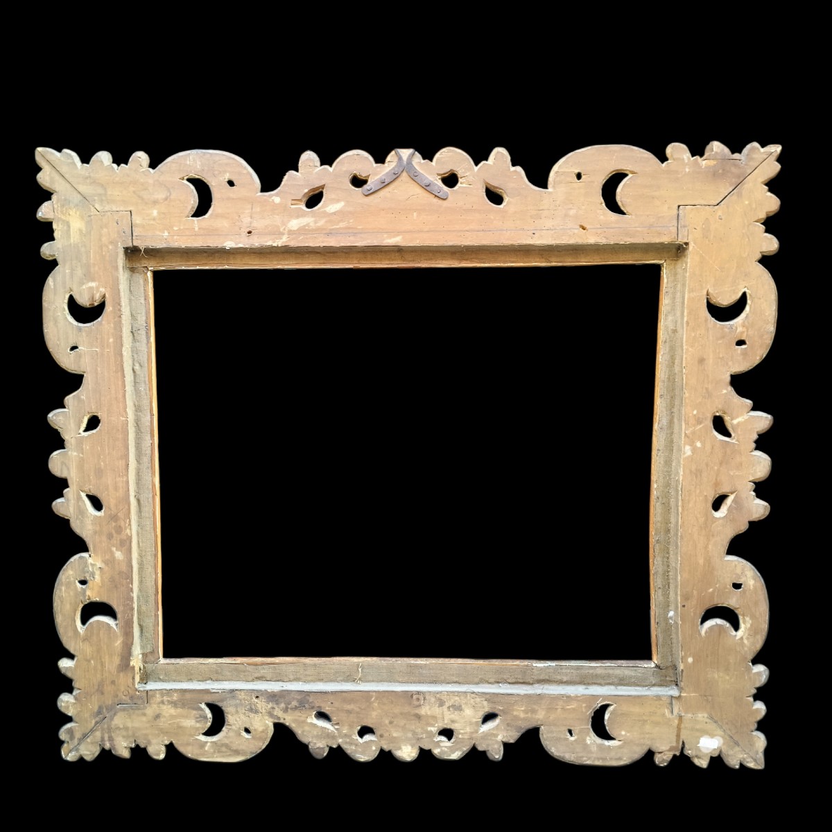 Large Palatine Gilded Wood Frame. Florence, Early 17th Century.-photo-2