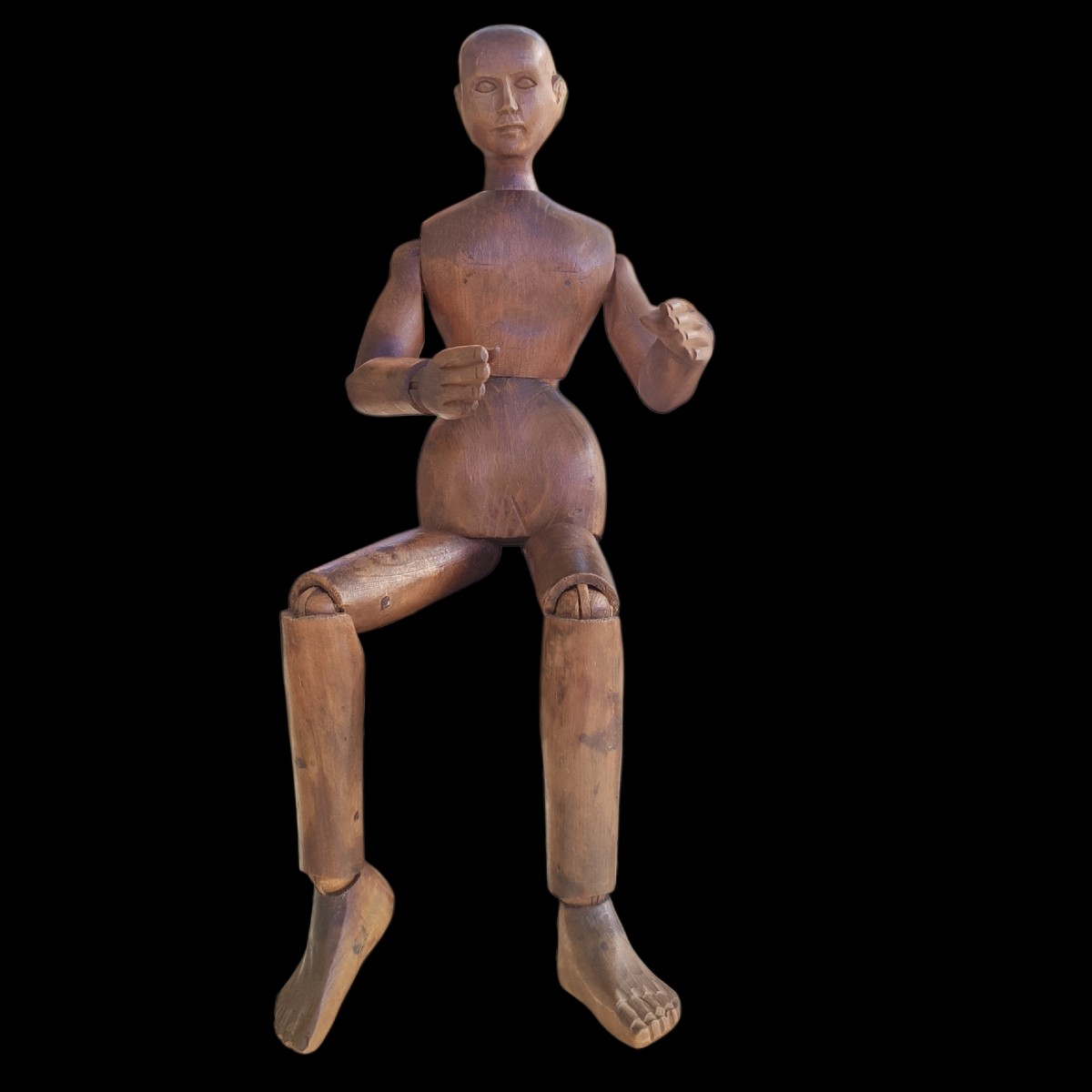 Wooden Painter's Mannequin.19th Century.