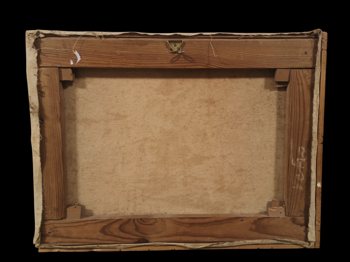 Carlo Facchinetti (1870-1935 Florence). Peinture à l'huile sur toile.-photo-4