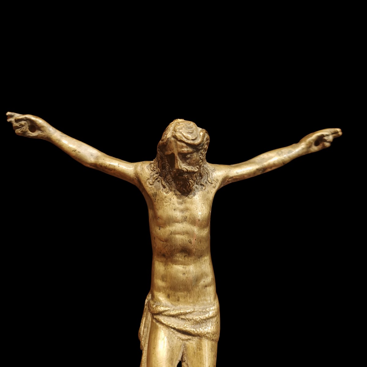 Corpus Christi en bronze. Italie, XVIIe siècle.-photo-2