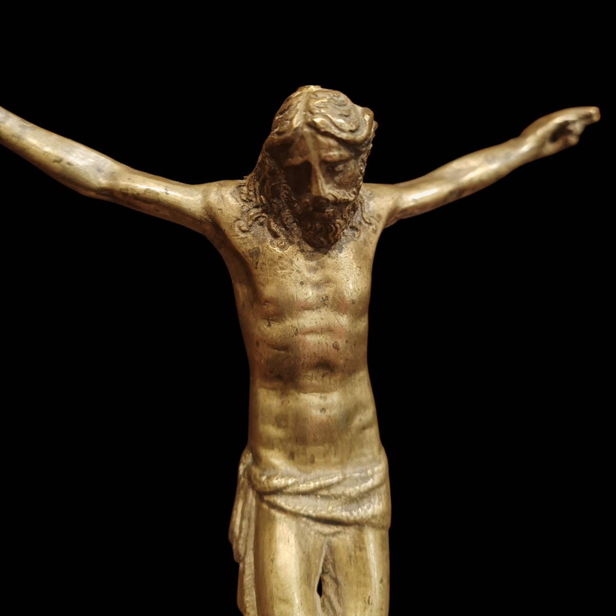 Corpus Christi en bronze. Italie, XVIIe siècle.-photo-3