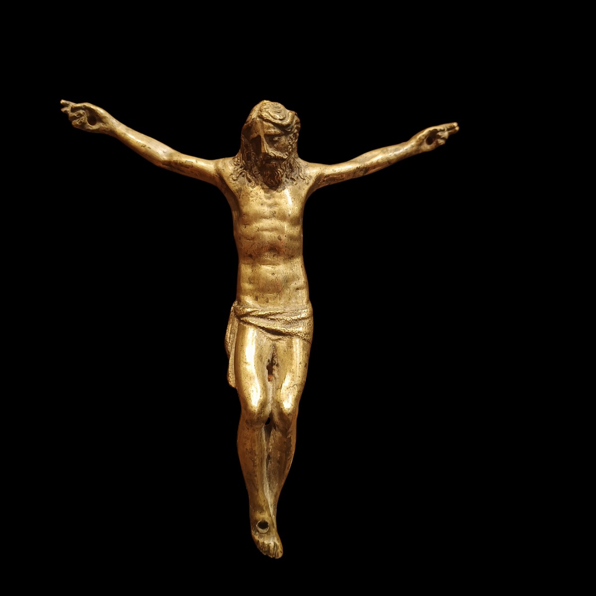 Corpus Christi en bronze. Italie, XVIIe siècle.