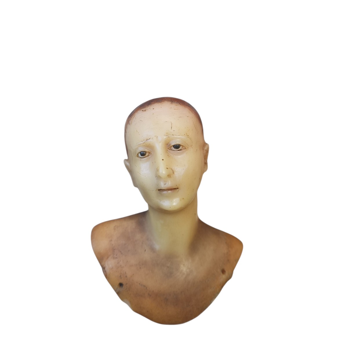 Small Wax Bust. Naples,late 18th Century.-photo-2