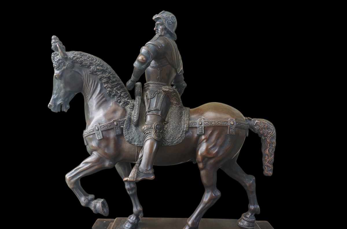 Grande sculpture en bronze. Italie, fin du XIXe siècle.-photo-4