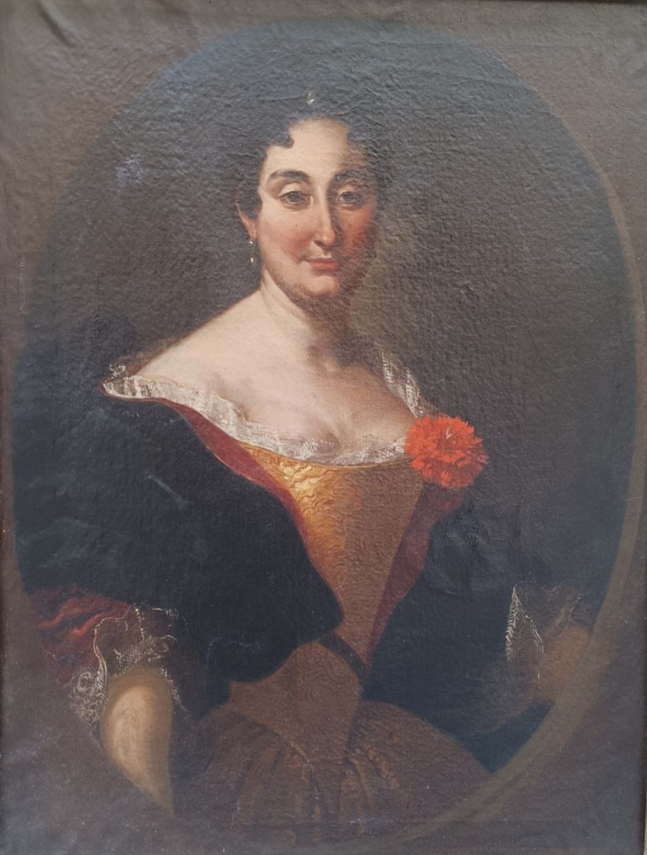 Oil Portrait On Canvas.circle Of Sebastiano Ceccarini(fano 1703-1783).
