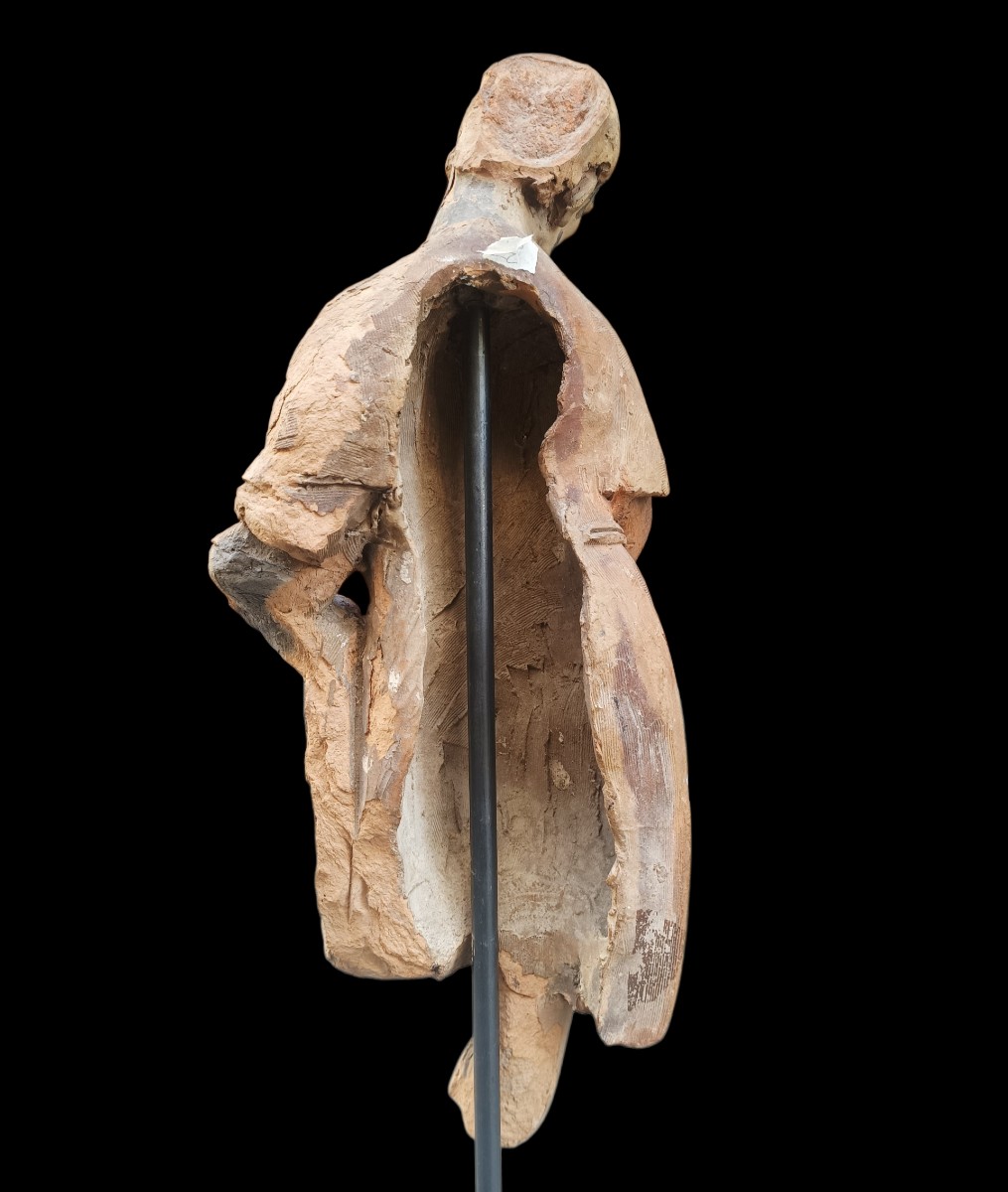 Terracotta Sculpture Of Saint James.italy,17th Century.-photo-1