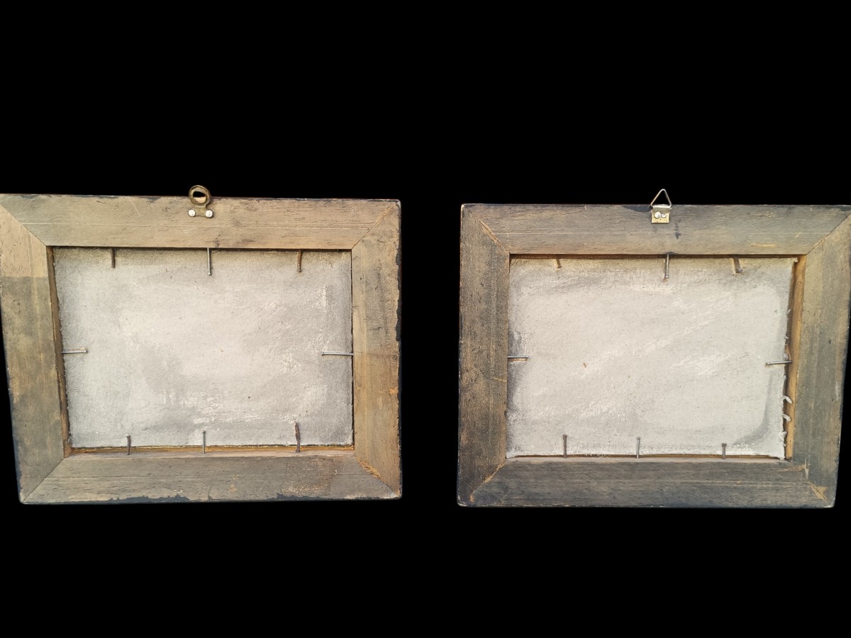 Pair Of Oils On Canvas Depicting Venice.italy,early 20th Century.-photo-4