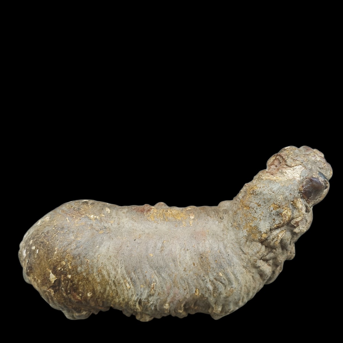 Sculpture en terre cuite représentant un mouton. Italie, XVIIIe siècle.-photo-3