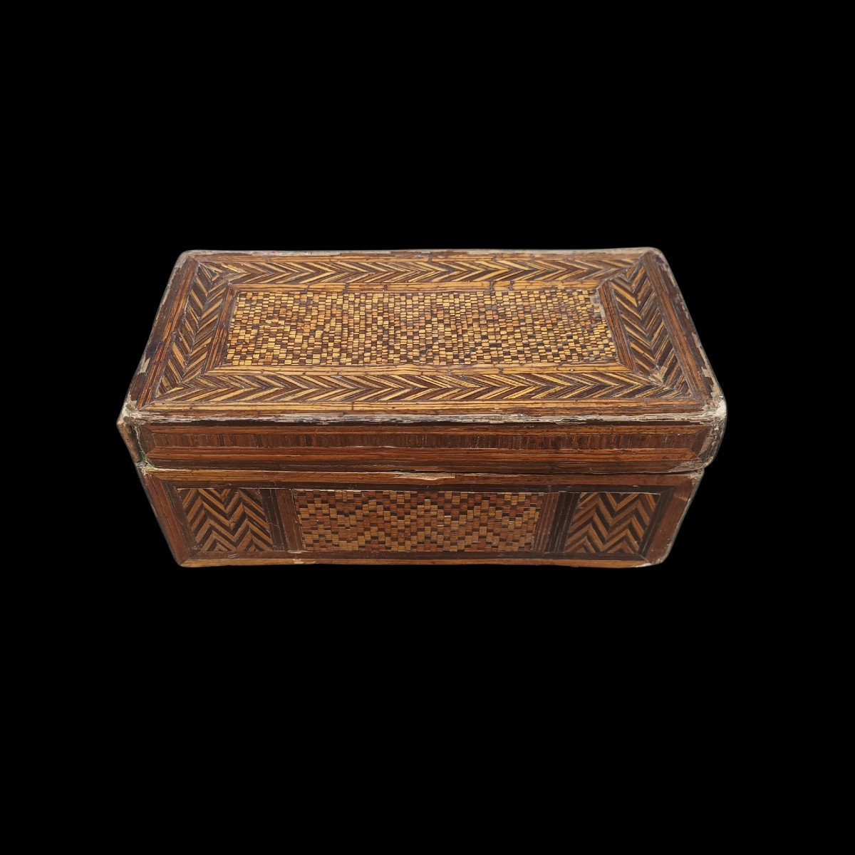 Straw Box. Italy,late 18th Century.-photo-2