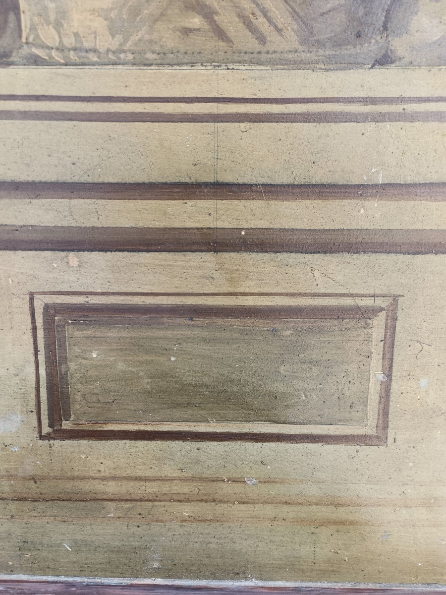 Paire de formes en bois peint. Italie, fin du XIXe siècle.-photo-1