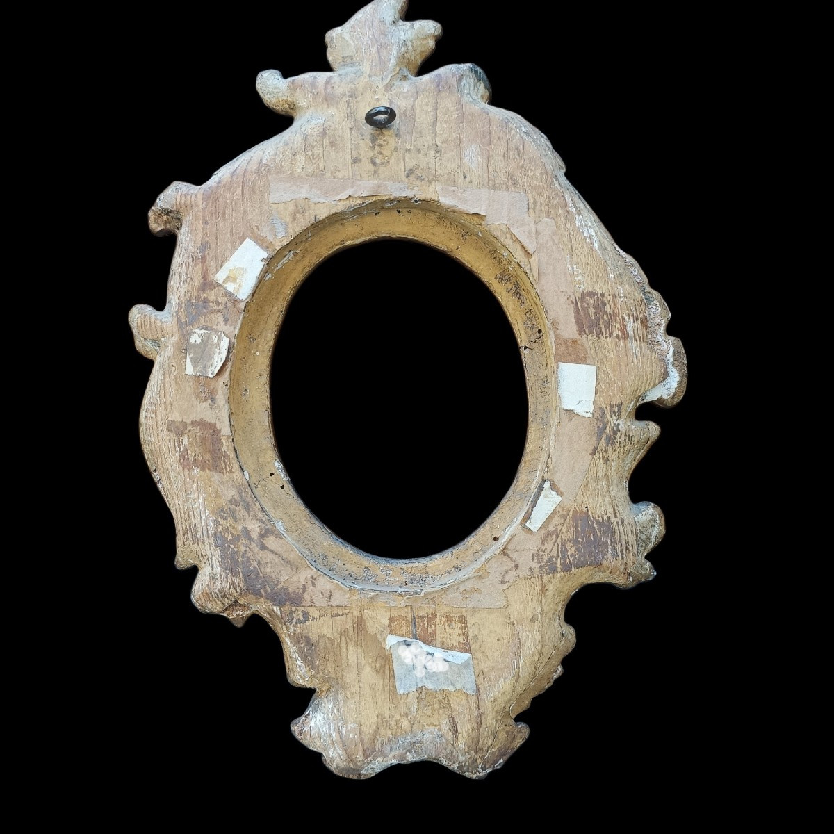 Cadre en bois sculpté et doré. Italie, XVIIIe siècle-photo-1
